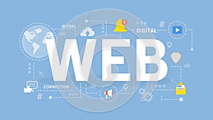 Web concept illustration.