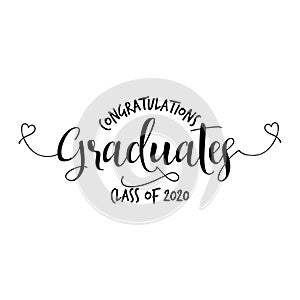 Web Congratulations Graduates Class of 2020 - Typography.