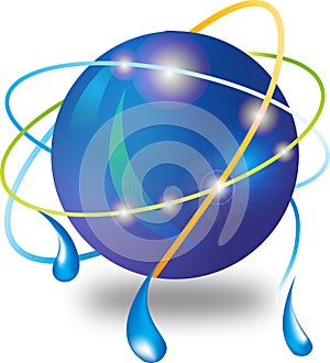 Web connection glossy icon