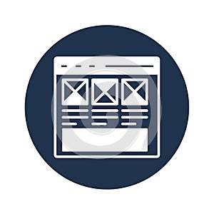 Web container Vector icon which can easily modify or edit .