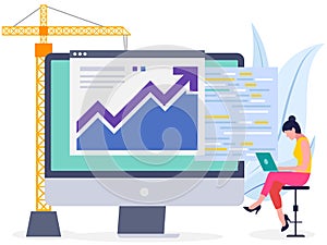 Developer doing programming