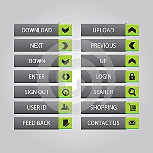 Web Design buttons Theme