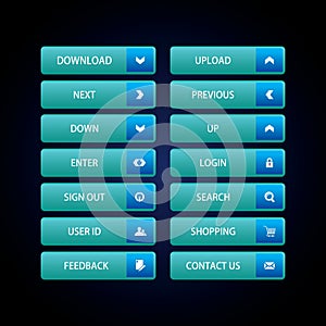Web Design buttons Theme