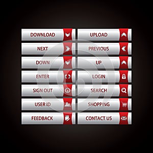 Web Design buttons Theme