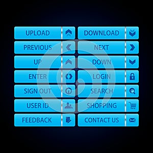 Web Design buttons Theme