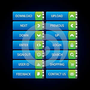 Web Design buttons Theme