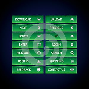 Web Design buttons Theme