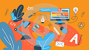 Web design concept