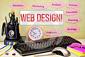 Web design-designing and creating user interfaces for websites. Web designers think through convenient solutions for submitting