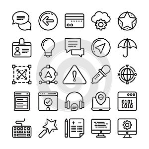 Web Design and Development Colored Vector Icons 4