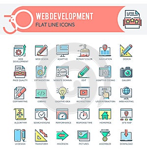 Web design and development Icons
