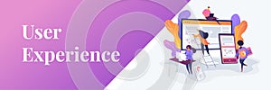 Web design development web banner concept.