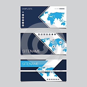 Web Design Elements - Header Design Set