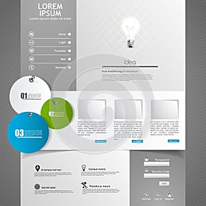Web Design elements. Templates for website.