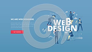 Web design hero banner