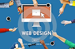 Web Design Homepage Internet layout Software Concept