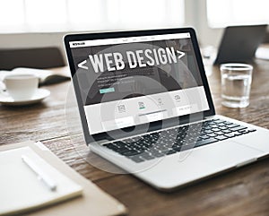 Web Design Internet Website Responsive Software Concept