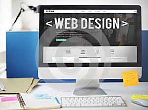 Web Design Layout Blogging Internet Program Concept