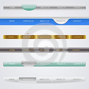 Web design menu