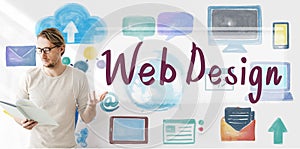 Web Design Programming Software Networking Concept