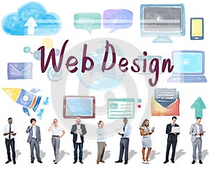 Web Design Programming Software Networking Concept