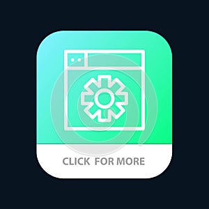 Web, Design, Setting Mobile App Button. Android and IOS Line Version