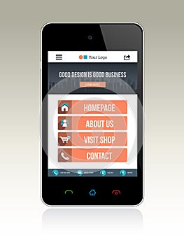 Web Design for Smart phone