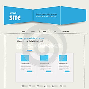 Web design template