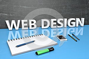 Web Design text concept