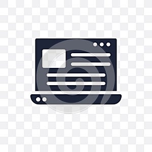 Web design transparent icon. Web design symbol design from Programming collection.