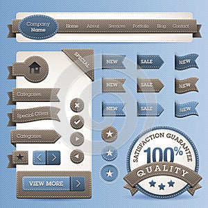 Web design vector elements