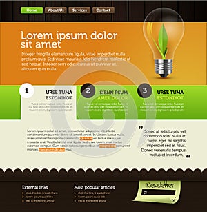 Web design vector page