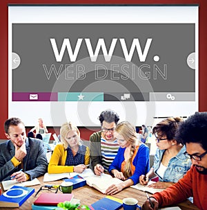 Web Design Web WWW Development Internet Media Creative Concept