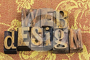 Web design webmaster letterpress