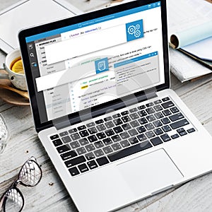 Web Design Website Coding Concept