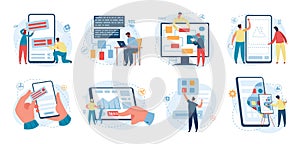 Web designer and programmer working on web development. Software developer writing code, programming software