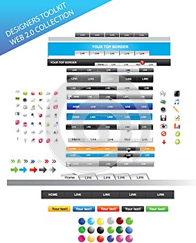 Web designers toolkit - Web graphic collection
