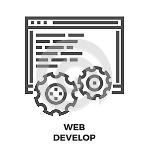 Web Develop Line Icon