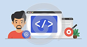 Web Developer Targeting Success: Coding and Goal Achievement