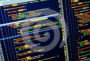 Web developing of the site using php language