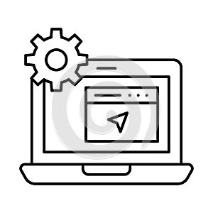 Web developing, web development Vector Icon which can easily modify or edit