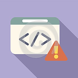 Web development code window showing warning error message