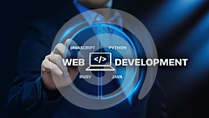 Web Development Coding Programming Internet Technology Business concept