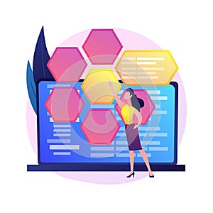 Web development and coding vector concept metaphor.