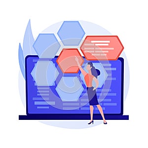 Web development and coding vector concept metaphor.