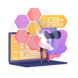 Web development and coding vector concept metaphor