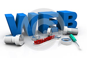 Web development concept