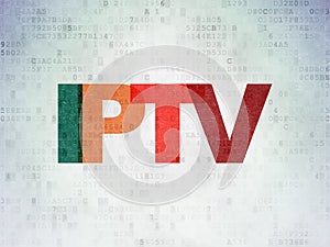 Web development concept: IPTV on digital
