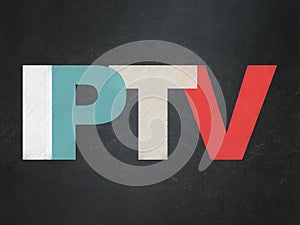 Web development concept: IPTV on School Board