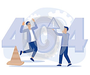 Web development concept, Microsite interface, cross-browser compatibility, 404 error, programming, company page, page not found,